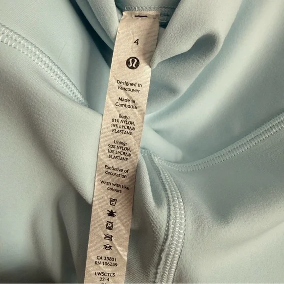 Lululemon Align High-Rise Pant 25" Icing Blue Size 4 - Picture 4 of 6